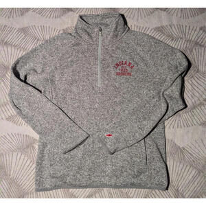 LEAGUE Indiana University Hoosiers est. 1820 Half-zip Sweatshirt Womens Medium